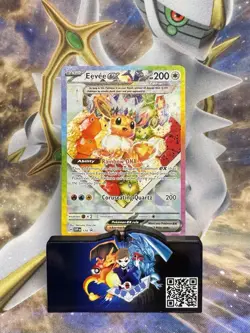 Pokemon TCG Prismatic Evolutions Eevee ex 174 Black Star Promo Card Mint/NM - Image 1