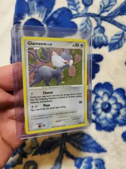 Glameow Holo Promo DP23 Pokemon Card LP - Image 1