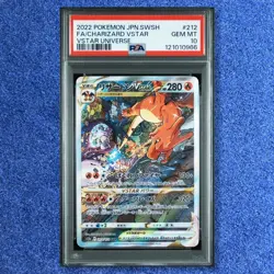 POKEMON CARD PSA 10 CHARIZARD VSTAR 212/172 SAR s12a VSTAR UNIVERSE 2022 - Image 1