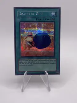 Graceful Dice TSC-E002 Secret Rare Prismatic Holo Yugioh Card LP/MP W/Tracking - Image 1