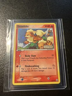 Growlithe 55/92 Ex Legend Maker Holo Stamped Pokemon Card NM - Image 2