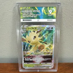 Leafeon Vstar 269/S-P Promo Japanese Pokemon Card Ace Graded 9 - Image 1