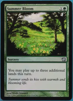 Summer Bloom FOIL 9th Edition HEAVILY PLD Green Uncommon CARD (448520) ABUGames - Image 1