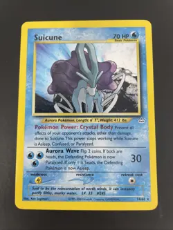 Suicune 14/64 Neo Revelation Holo Pokemon Card TCG LP - Image 1