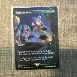 Diabolic Tutor (1592) (Rainbow Foil) Secret Lair Drop Foil - Image 1