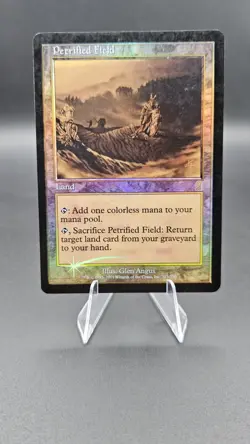 Petrified Field FOIL Odyssey LP-/MP+ MTG Magic the Gathering - Image 1
