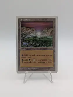 MTG Brushland - Fifth Edition (1992) - Rare - Used See Photos - Image 1