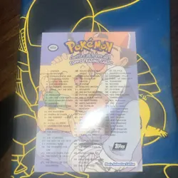 Topps Pokemon Card SERIES 2 CHECKLIST - Blue NON-HOLO Movie Animation Version - Image 2