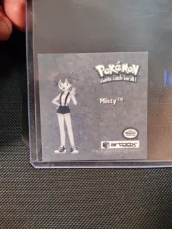 Misty Artbox Pokemon Stickers Series 1 Prizm #Pr38 1999 - Image 2