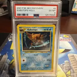 Pokemon Neo Discovery Kabutops Holo 2001 #6/75 PSA 6 - Image 1