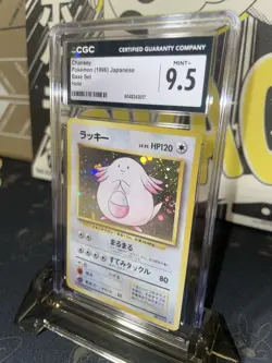 1996 Pokemon Base Set Chansey Japanese Holo R - CGC 9.5 - Image 3