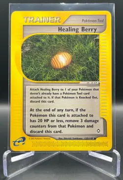 Pokemon TCG Aquapolis HEALING BERRY Regular, Uncommon - 125/147 - Image 1