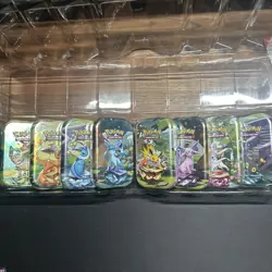 Pokemon TCG Prismatic Evolutions Costco 8 Mini-Tin SEALED TINS - Image 1