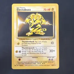 Electabuzz 020/102 Base Set Pokemon vintage 1999 WotC Non-Holo Rare - Image 1