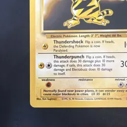 Electabuzz 020/102 Base Set Pokemon vintage 1999 WotC Non-Holo Rare - Image 5