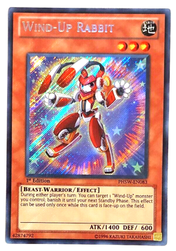 Yugioh Wind-Up Rabbit - Secret Rare - PHSW-EN083 - N/M - 1st. Ed. - Image 1