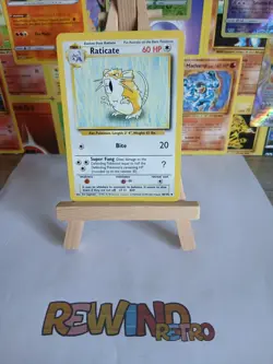 Pokemon TCG Raticate Base Set 4th Print, Uncommon Card 40/102 light play - Image 1