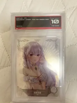 Emelia Bikini- Re:Zero -Goddess Story - NS-5M03-089- Holo SR - Waifu Doujin Card - Image 1