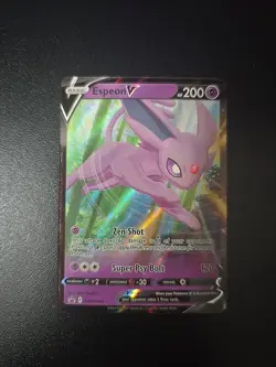 Pokemon Tcg Espeon V SWSH201 SWSH: Sword & Shield Promo Cards Holo NM - Image 1