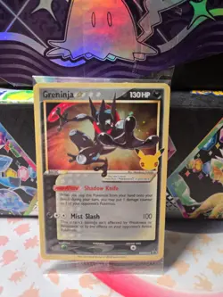 Pokemon TCG Greninja Gold Star SWSH144 25th Celebrations Promo Card Sealed - Image 1