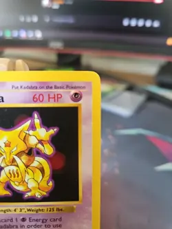 Pokemon Kadabra TCG Uncommon Card 32/102 Shadowless, Base Set, Light Play LP - Image 3