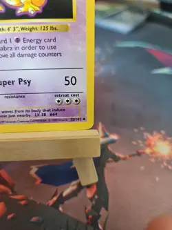 Pokemon Kadabra TCG Uncommon Card 32/102 Shadowless, Base Set, Light Play LP - Image 4