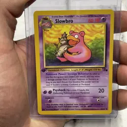 Slowbro 43/62 Uncommon 1st Edition Fossil Pokemon Card NM/MT Pokemon WOTC TCG - Image 1