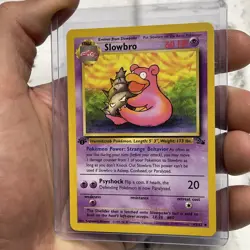 Slowbro 43/62 Uncommon 1st Edition Fossil Pokemon Card NM/MT Pokemon WOTC TCG - Image 2