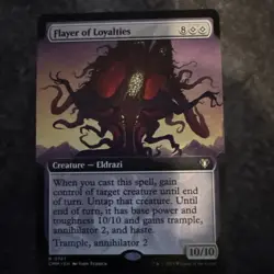 MTG English Flayer of Loyalties (Extended Art) NM Foil Commander Masters - Image 1
