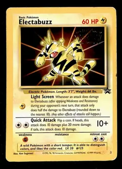 Electabuzz Black Star Promo 2, VG Pokemon Card - Image 1