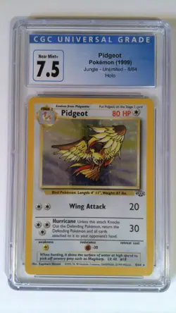 Pokemon Card Pidgeot Holo Jungle CGC 7.5 - Image 1