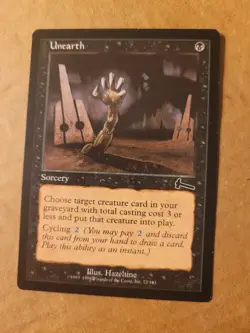 UNEARTH 1999 Magic: The Gathering - Urza's Legacy #72 LP MTG BULK DISCOUNT - Image 1