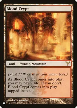 MTG Magic the Gathering Blood Crypt (650/1308) The List NM - Image 1