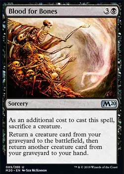 MTG Magic the Gathering Blood for Bones (89/357) Core Set 2020 LP - Image 1
