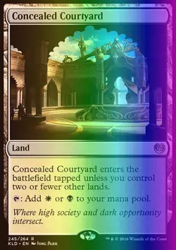 MTG Magic the Gathering Concealed Courtyard (245/291) Kaladesh LP FOIL - Image 1