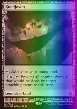 MTG Magic the Gathering Kor Haven (41/45) Zendikar Expeditions LP FOIL - Image 1