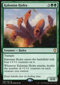 MTG Magic the Gathering Kalonian Hydra (140/332) Commander Anthology 2018 LP - Image 1