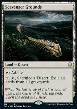 MTG Magic the Gathering Scavenger Grounds (314/465) Commander 2021 LP - Image 1