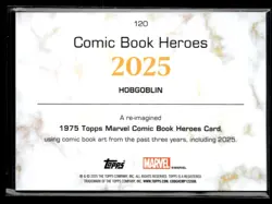 2025 1975 Topps Marvel Comics Hobgoblin Heroes #120 - Image 2