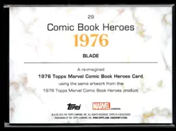 2025 1975 Topps Marvel Comics Blade Heroes #29 - Image 2
