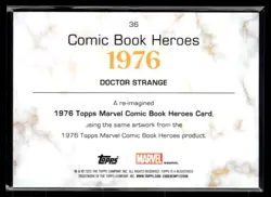 2025 1975 Topps Marvel Comics Doctor Strange Heroes #36 - Image 2
