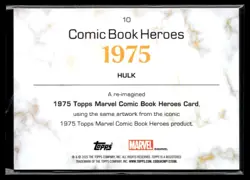 2025 1975 Topps Marvel Comics Hulk Heroes #10 - Image 2