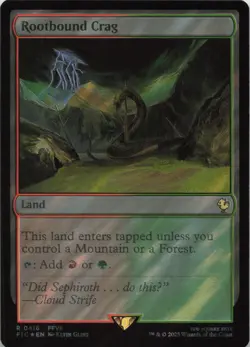 Rootbound Crag (Surge Foil) - FOIL - R Commander: FINAL FANTASY 416 - MTG - Image 1