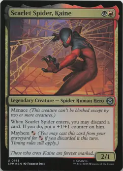 Scarlet Spider, Kaine - FOIL - C Marvel's Spider-Man 143 - MTG - Image 1