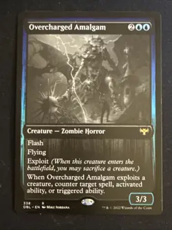 1x Overcharged Amalgam (338) Innistrad: Double Feature Crimson Vow Dmg MTG - Image 1