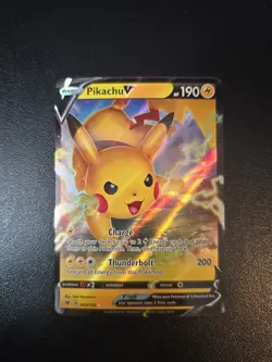 Pokemon Tcg Pikachu V 043/185 Swsh04: Vivid Voltage Holo NM - Image 1