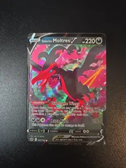Pokemon Tcg Galarian Moltres V 097/198 Swsh06: Chilling Reign Holo NM - Image 1