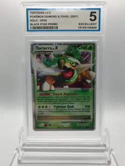 OCG 5 Torterra LV. X #DP09 HOLO 2007 Pokemon Diamond & Pearl Black Star Promo - Image 1