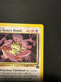 Team Rocket's Meowth 18/53 Wotc Promo Pokemon Tcg - Image 3