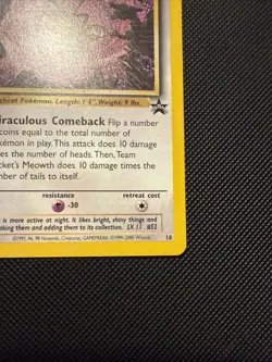 Team Rocket's Meowth 18/53 Wotc Promo Pokemon Tcg - Image 4